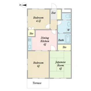 アプリコットC棟【1階】の間取り