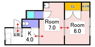 十日市アパート【1階】の間取り