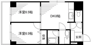 ロイヤルエクセレント学芸大【4階】の間取り