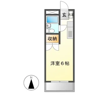 ドエル国立【2階】の間取り