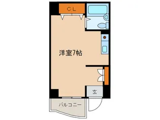 RK西新【4階】の間取り