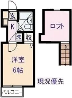 東京都世田谷区北烏山6【アパート】の間取り