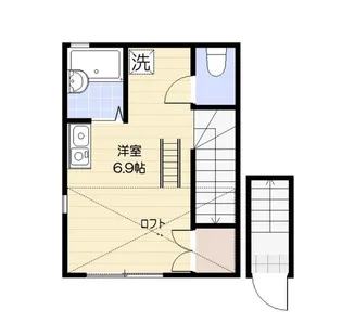 スーペリアージュ東大井【2階】の間取り
