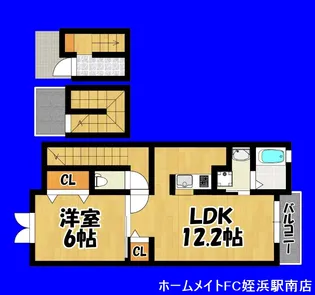 福岡県福岡市西区徳永北【アパート】の間取り
