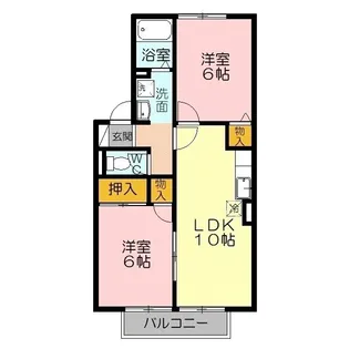 エイトタイムII【2階】の間取り