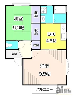 ヴィラ・イワサキ【1階】の間取り