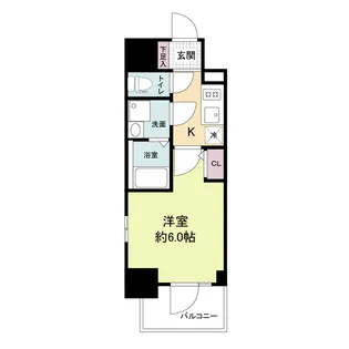 エスリードレジデンス大阪ウエストコート【4階】の間取り