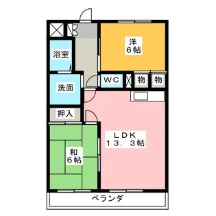 セシール【3階】の間取り