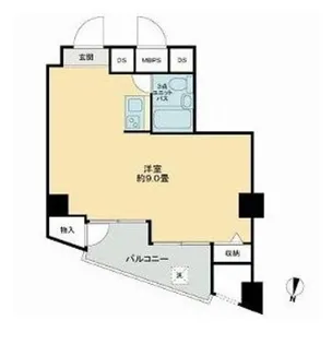 ライオンズマンション六本木【1階】の間取り