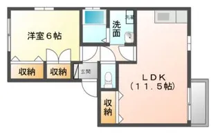 フレマリール南類家【1階】の間取り