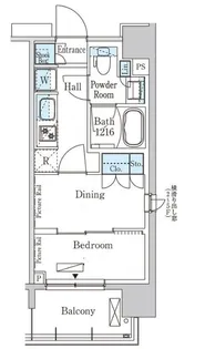 東京都台東区松が谷2【マンション】の間取り