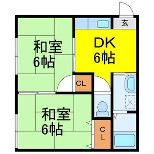 城間ハイツ【1階】の間取り