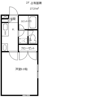 ラ・ペール【2階】の間取り