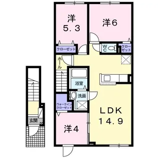 ベレット2020【2階】の間取り