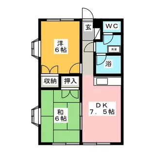 シャンブル本郷【1階】の間取り