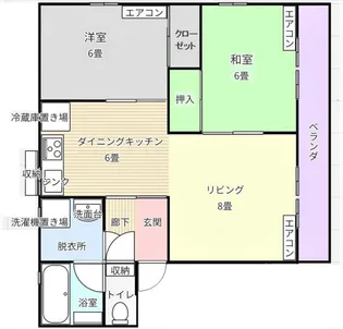 スモールマンション幸【1階】の間取り