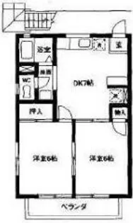 伊那ハイツ【1階】の間取り