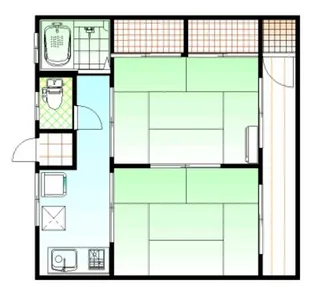 横堀ハイツ【1階】の間取り