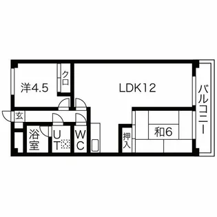 ウイングスI【1階】の間取り