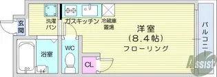 リエス河原町東【4階】の間取り