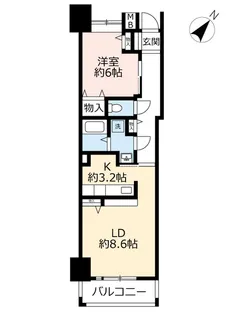 URキャナルタウンウェスト【11階】の間取り