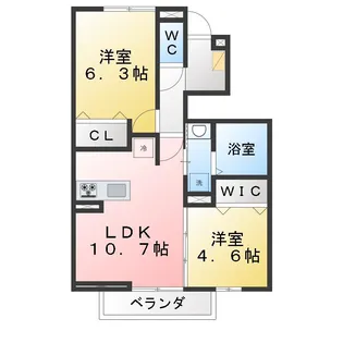 ペニーレーン石神井台 A棟【1階】の間取り