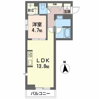福島県郡山市西ノ内1【マンション】の間取り
