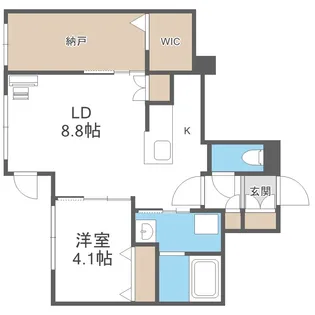 Pino kitamaruyama【1階】の間取り