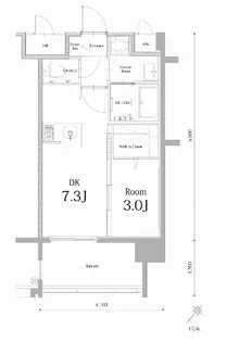 エンクレスト博多駅南BASE【8階】の間取り