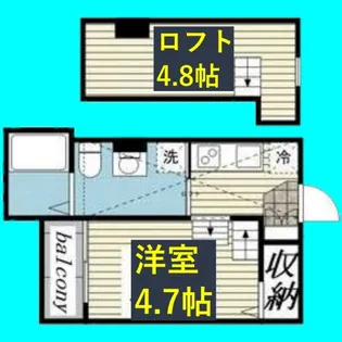 ドミトリー上高畑【2階】の間取り