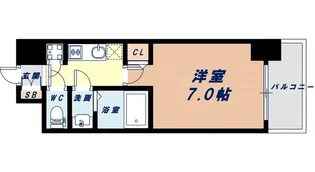 プロシード大阪NB3【12階】の間取り