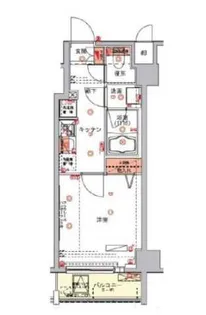 ハーモニーレジデンス浅草【4階】の間取り