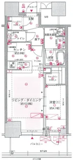 ジオタワー大阪十三【5階】の間取り