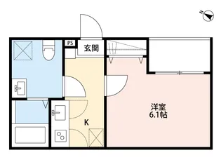 クレインハイツ大宮【3階】の間取り