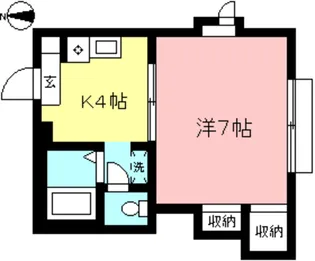 メゾンタツミ【1階】の間取り