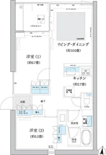 ガーデニエール砧 WEST【5階】の間取り