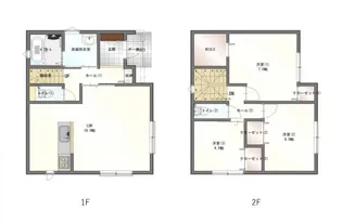 厚中町貸家D号の間取り