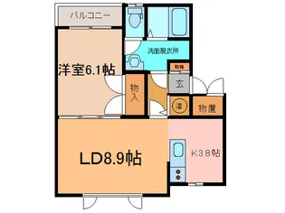Salla白樺【1階】の間取り