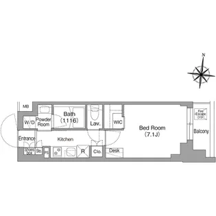 コンフォリア・リヴ大崎【5階】の間取り