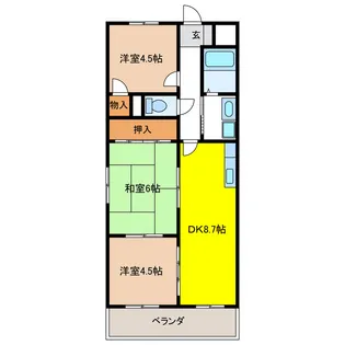 エスペランサ【3階】の間取り