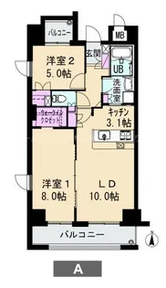 アイステージ幸町【9階】の間取り