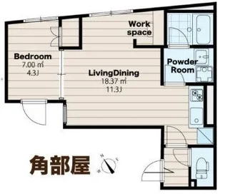 EXAM本駒込(エクサム本駒込)【2階】の間取り