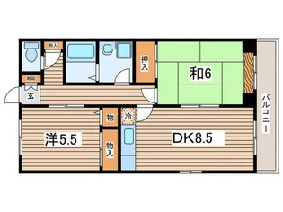 T・S・1ビル睦月館【2階】の間取り