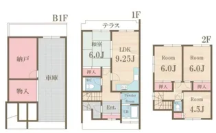 テラスハウス小竹町【2階】の間取り