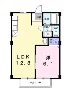 メゾン・ラ・ボヌールVI【1階】の間取り