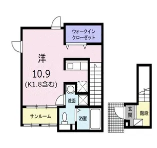 シャルマン ミチ FP【2階】の間取り