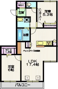 Fuente.SIII【2階】の間取り
