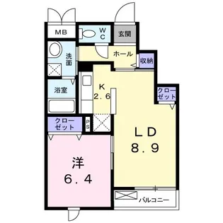 グリーンビレッジ菊名【3階】の間取り