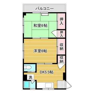 六木セントラルビレッジ【3階】の間取り
