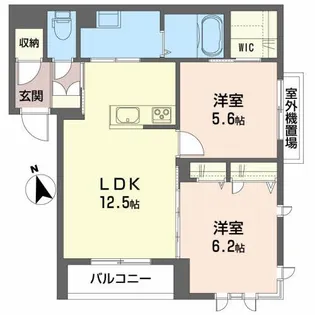 ベレオ・ミュウ【1階】の間取り